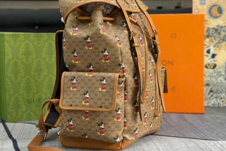 Balo Gucci x Disney Mini GG Supreme Mickey Mouse Backpack Nâuq