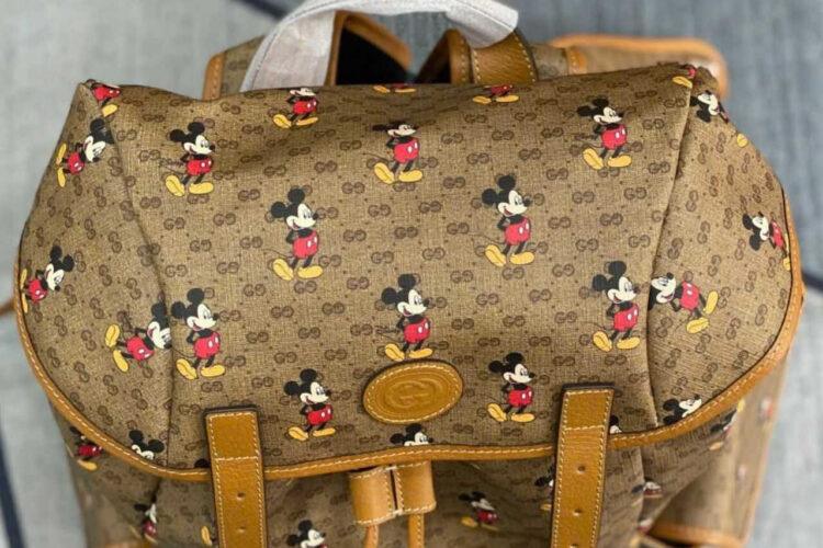 Balo Gucci x Disney Mini GG Supreme Mickey Mouse Backpack Nâuq