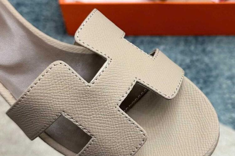 Dép Hermes Oasis Sandal Beige Epsom Etoupe Màu Be