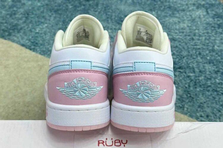 Giày Jordan 1 Low SE Paw Print Pink Foam Trắng hồng