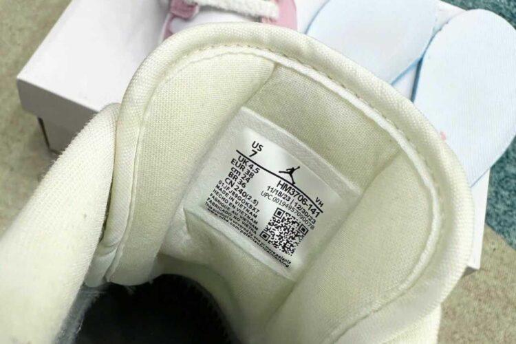 Giày Jordan 1 Low SE Paw Print Pink Foam Trắng hồng