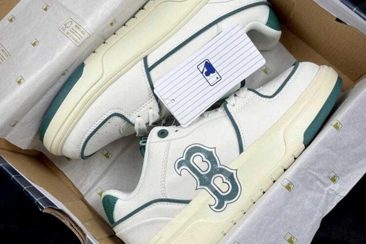 Giày MLB Chunky Liner Monogram B White Green Trắng Xanh