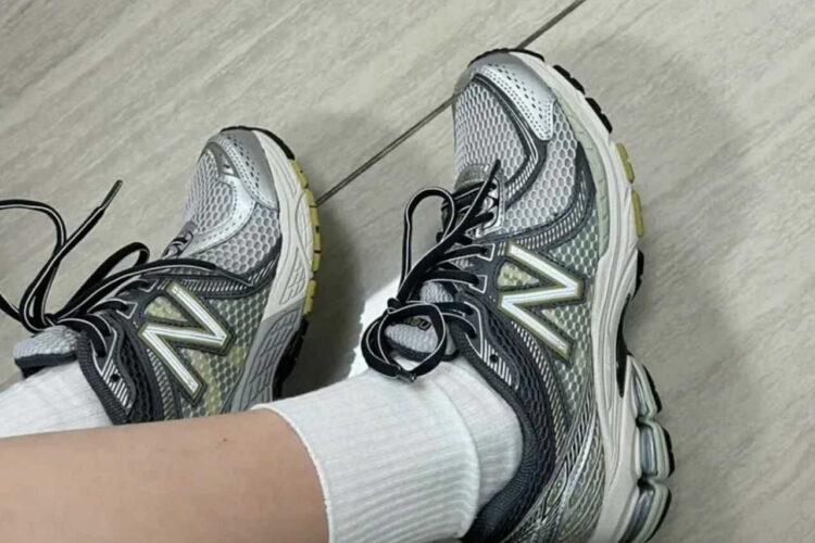 Giày New Balance 860 V2 Earth Rain Cloud Xám Vàng Đen