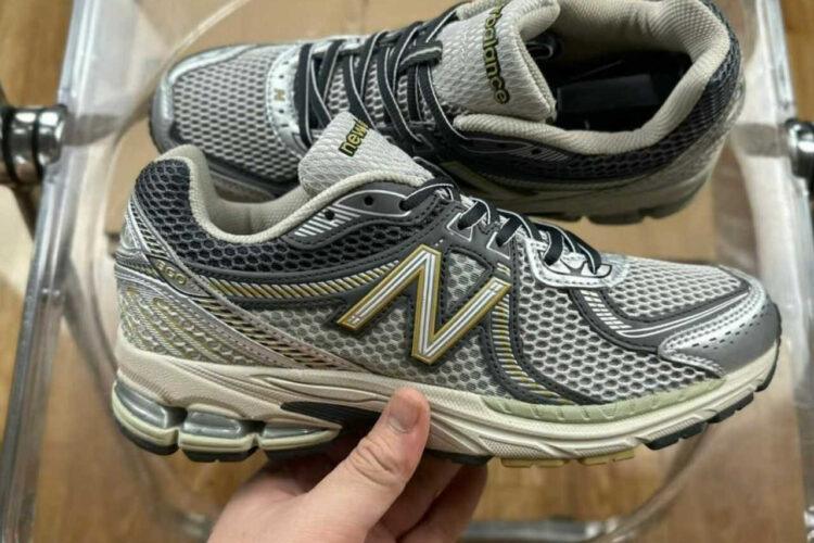 Giày New Balance 860 V2 Earth Rain Cloud Xám Vàng Đen