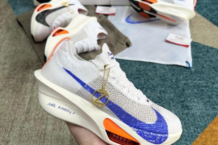 Giày Nike Air Zoom Alphafly Next% 3 FP Blueprint Pack Trắng Xanh Cam