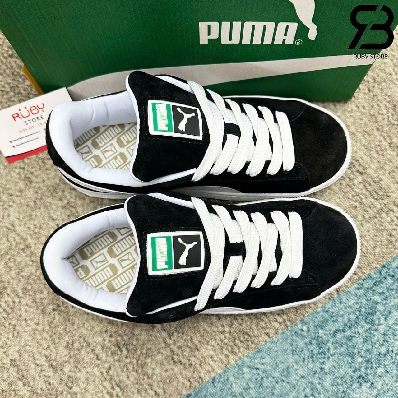 Giày Puma Suede XL Profoam Black White đen trắng
