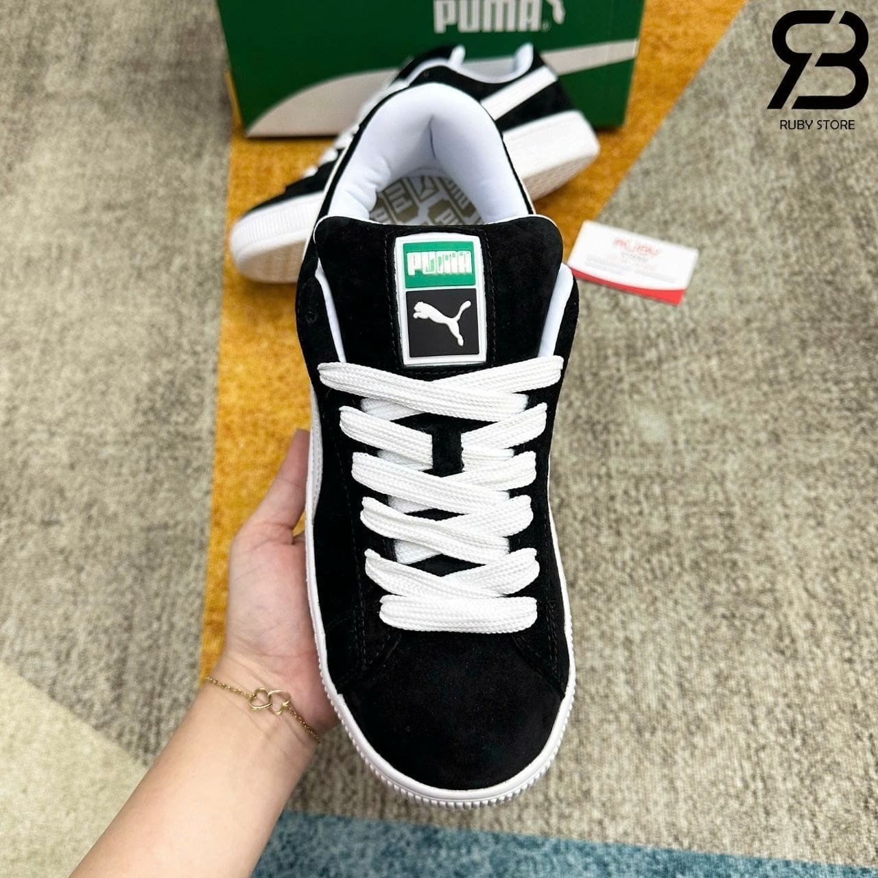 Giày Puma Suede XL Profoam Black White đen trắng