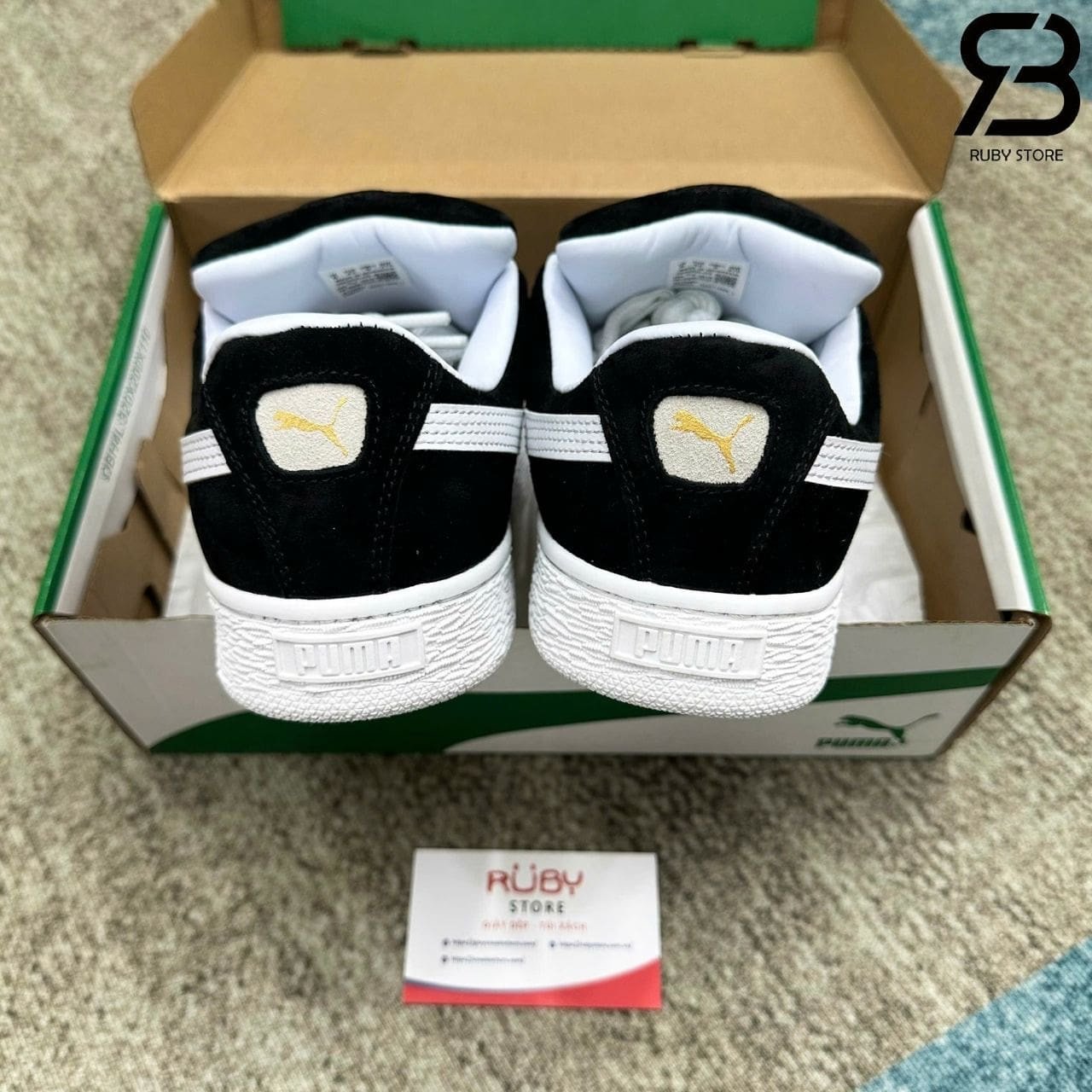 Giày Puma Suede XL Profoam Black White đen trắng