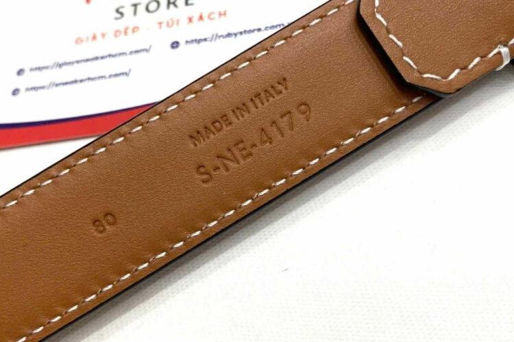 Thắt Lưng Celine Small Triomphe Belt Gold Buckle Tan Calfskin Nâu