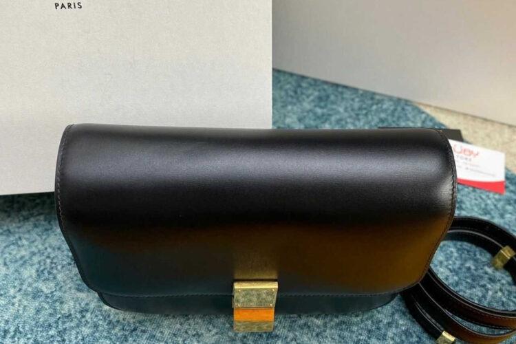 Túi Celine Medium Classic Bag Black Box Calfskin Màu Đen