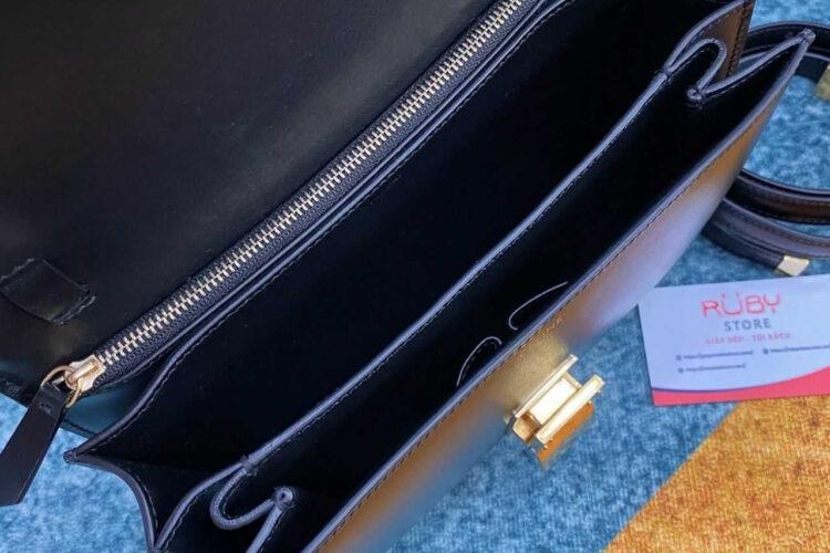 Túi Celine Medium Classic Bag Black Box Calfskin Màu Đen