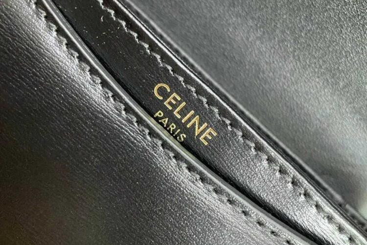 Túi Celine Mini Besace Clea In Black Calfskin Đen