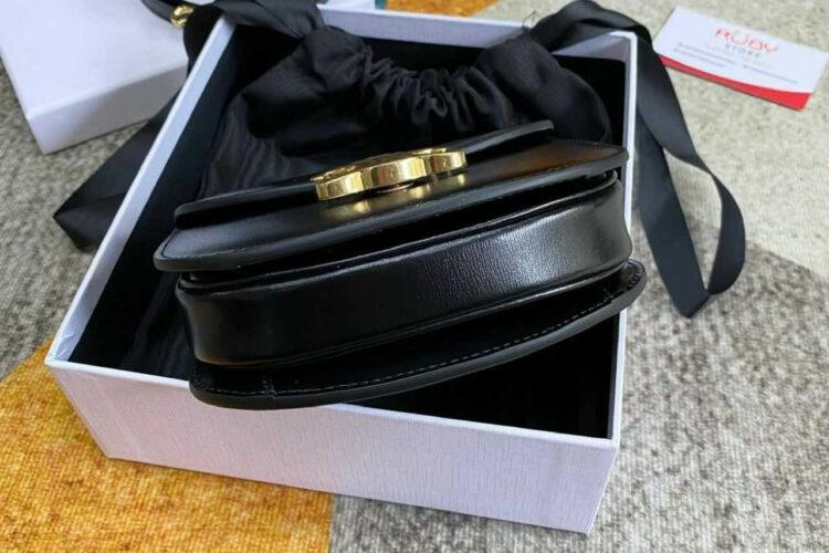 Túi Celine Mini Besace Clea In Black Calfskin Đen