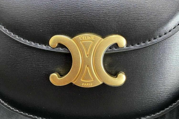 Túi Celine Mini Besace Clea In Black Calfskin Đen