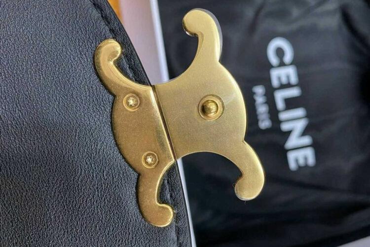 Túi Celine Mini Besace Clea In Black Calfskin Đen
