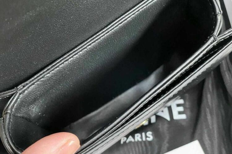 Túi Celine Mini Besace Clea In Black Calfskin Đen