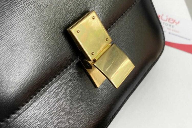 Túi Celine Teen Classic Bag Black Box Calfskin Đen
