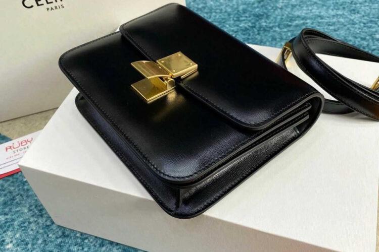 Túi Celine Teen Classic Bag Black Box Calfskin Đen