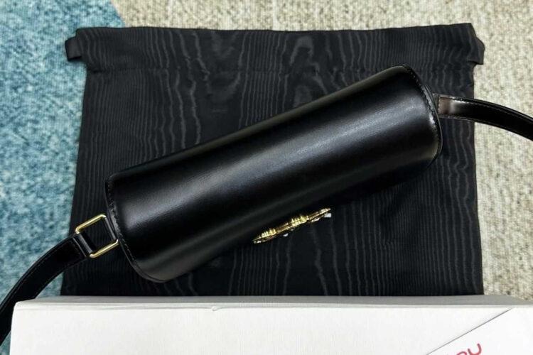 Túi Celine Teen Triomphe Bag Black Box Calfskin Đen