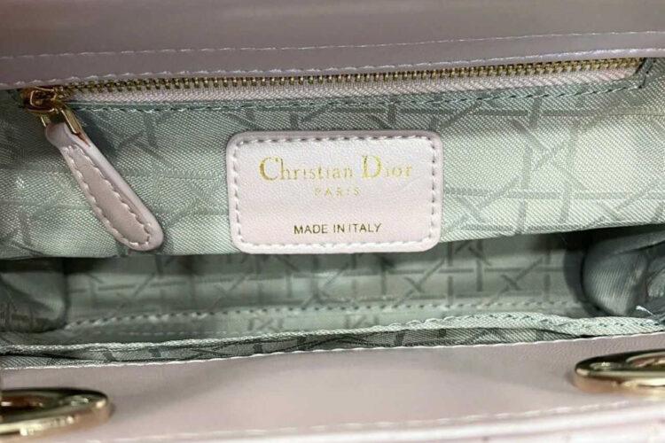 Túi Dior Small Lady Pearl Pink Lambskin GHW Hồng Ngọc Trai