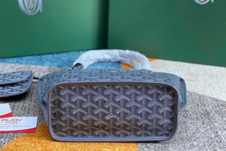 Túi Goyard Anjou Mini Reversible Bag Goyardine Grey Màu Xám