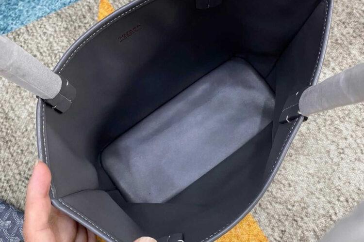 Túi Goyard Anjou Mini Reversible Bag Goyardine Grey Màu Xám