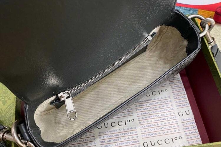 Túi Gucci Ophidia Super Mini Shoulder Bag Grey GG Supreme Xám
