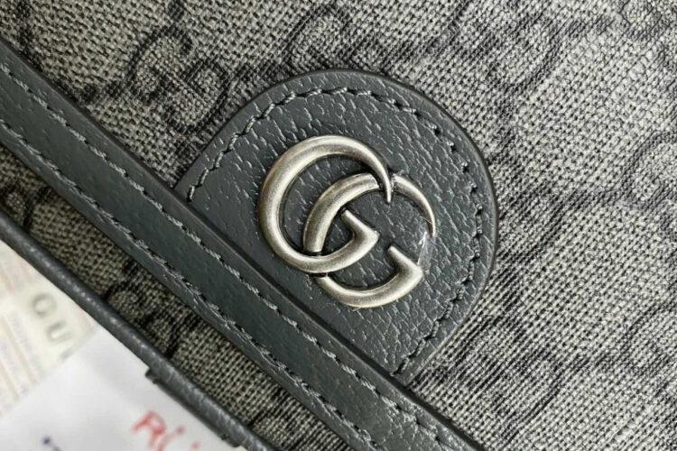 Túi Gucci Ophidia Super Mini Shoulder Bag Grey GG Supreme Xám