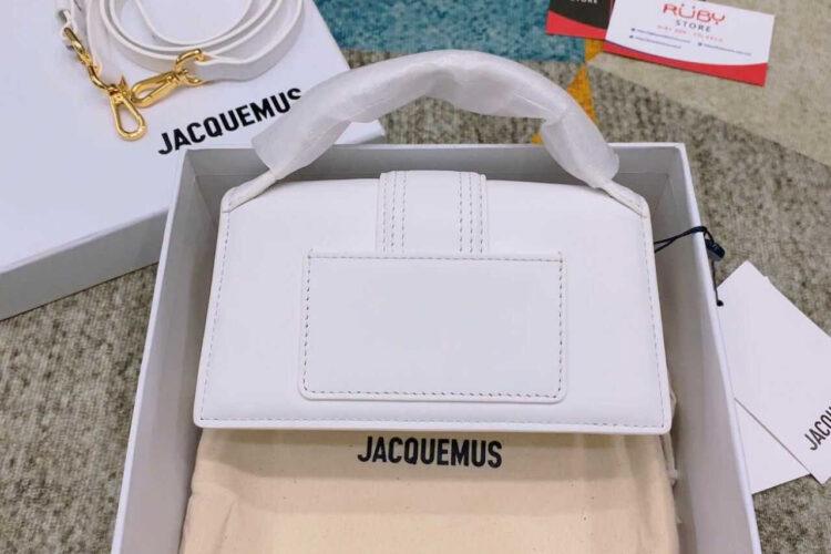 Túi Jacquemus Le Bambino White GHW size 17 màu trắng