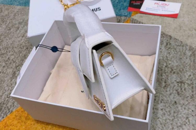 Túi Jacquemus Le Bambino White GHW size 17 màu trắng