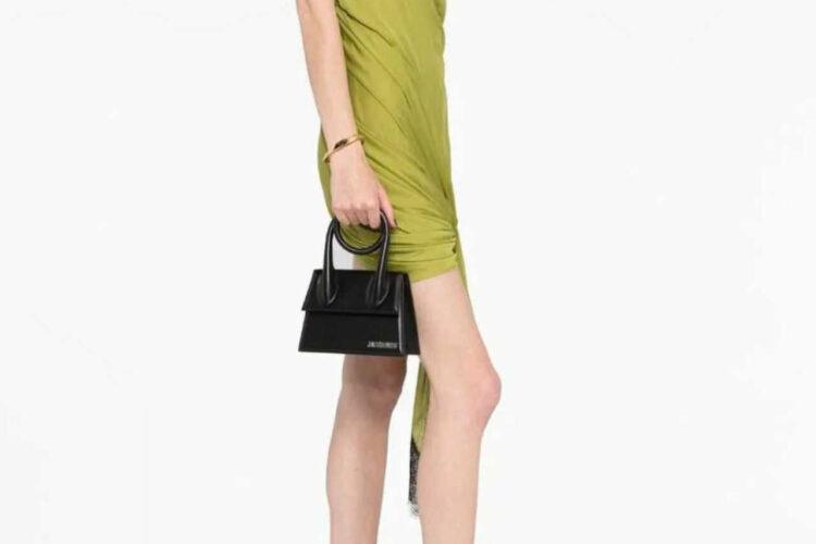Túi Jacquemus Le Chiquito Noeud Bag Black SHW Đen Khóa Bạc