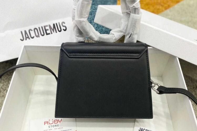 Túi Jacquemus Le Chiquito Noeud Bag Black SHW Đen Khóa Bạc
