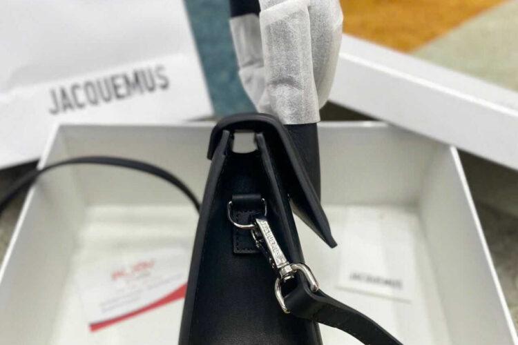 Túi Jacquemus Le Chiquito Noeud Bag Black SHW Đen Khóa Bạc