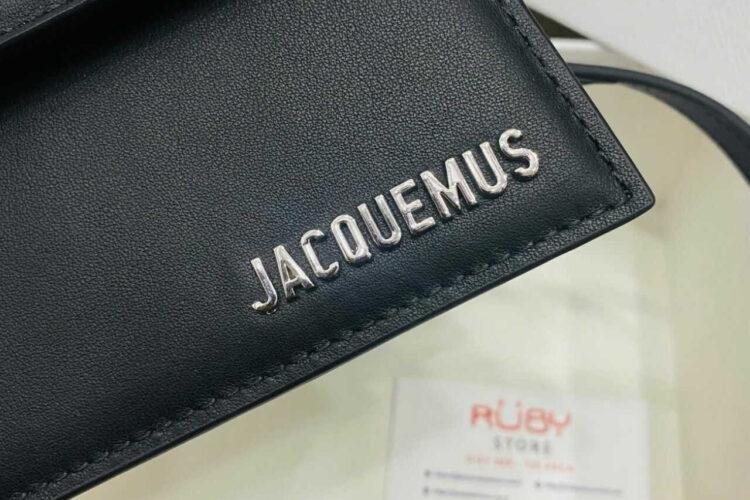 Túi Jacquemus Le Chiquito Noeud Bag Black SHW Đen Khóa Bạc