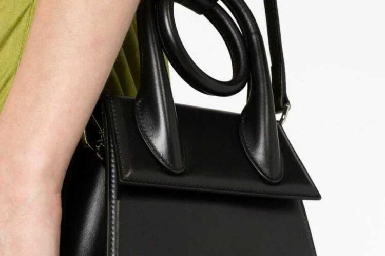 Túi Jacquemus Le Chiquito Noeud Bag Black SHW Đen Khóa Bạc