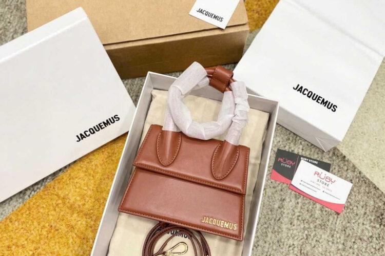 Túi Jacquemus Le Chiquito Noeud Bag Brown Màu Nâu