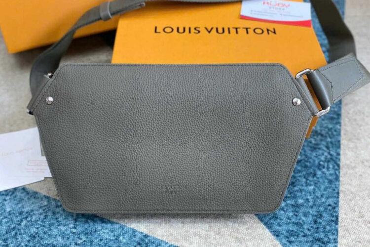 Túi LV Aerogram Takeoff Sling Bag M21364 Khaki Màu Xanh Rêu