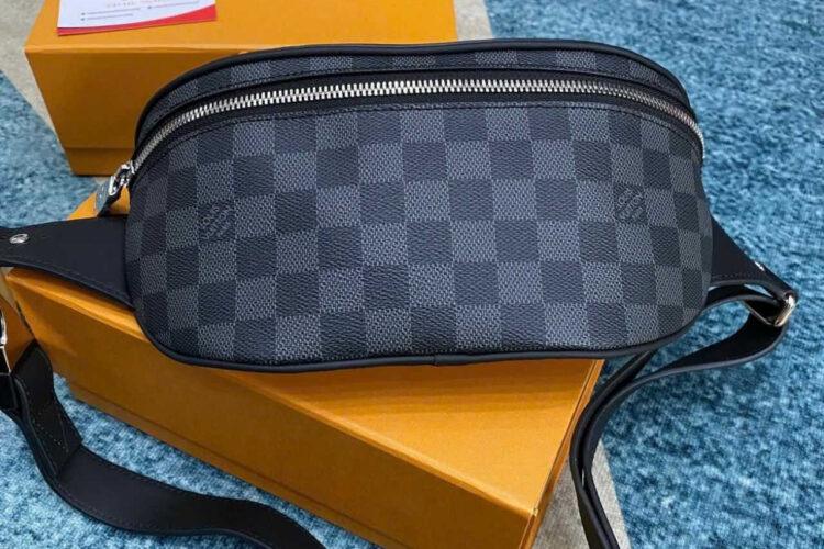 Túi LV Campus Bumbag N40362 Damier Graphite Đen Xám