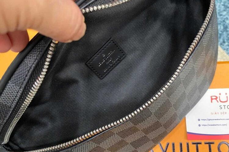 Túi LV Campus Bumbag N40362 Damier Graphite Đen Xám
