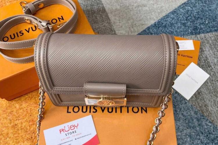 Túi LV Dauphine Mini Grey EPI Size 20 Màu Xám