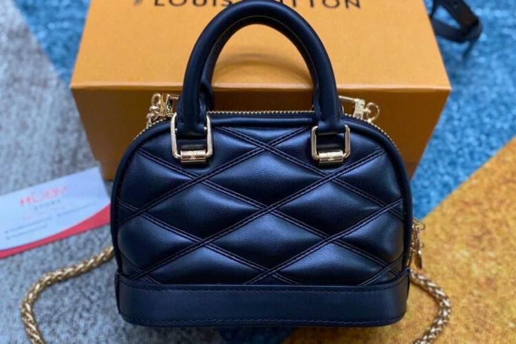 Túi LV Nano Alma Malletage Black Lambskin M83048 Đen