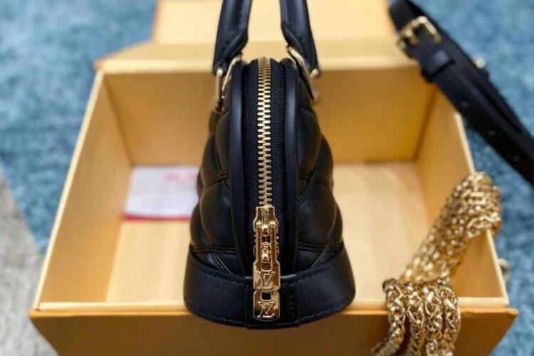 Túi LV Nano Alma Malletage Black Lambskin M83048 Đen