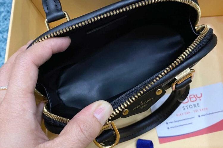 Túi LV Nano Alma Malletage Black Lambskin M83048 Đen