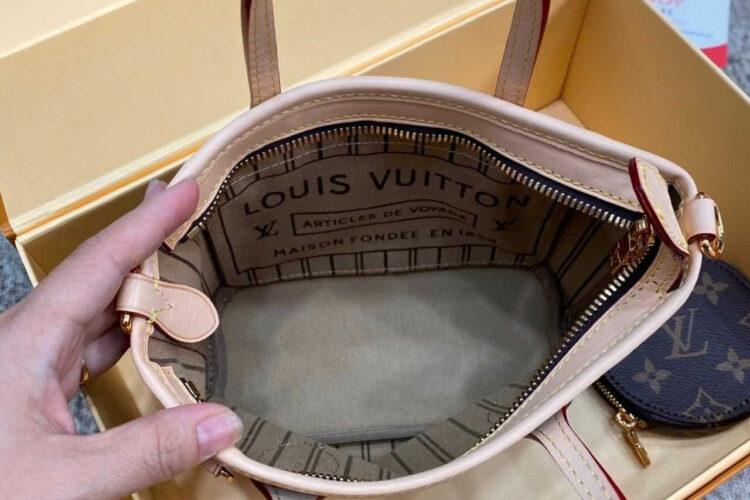 Túi LV Neverfull BB Monogram M46705 Nâu Kem
