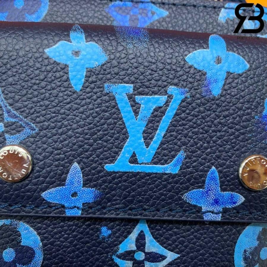 Túi LV Phone Pouch M80466 Navy Blue Đen Xanh