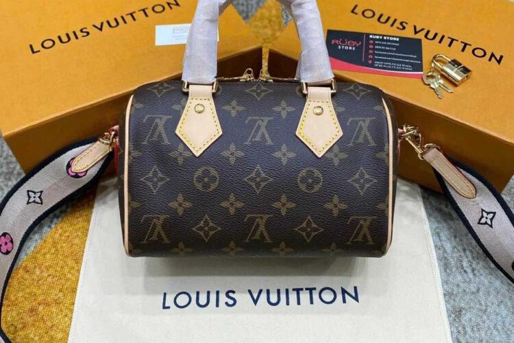 Túi LV Speedy Bandouliere 20 M46234 Nâu Kem