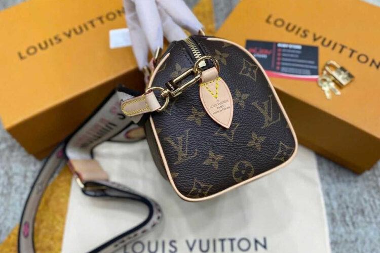 Túi LV Speedy Bandouliere 20 M46234 Nâu Kem