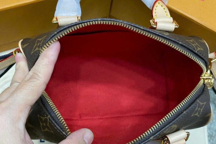 Túi LV Speedy Bandouliere 20 M46234 Nâu Kem