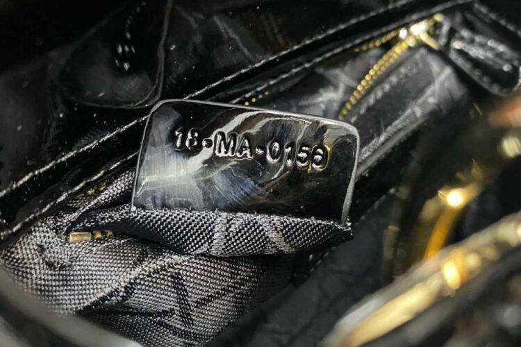 Túi Mini Lady Dior Black Patent Calfskin GHW Đen Bóng