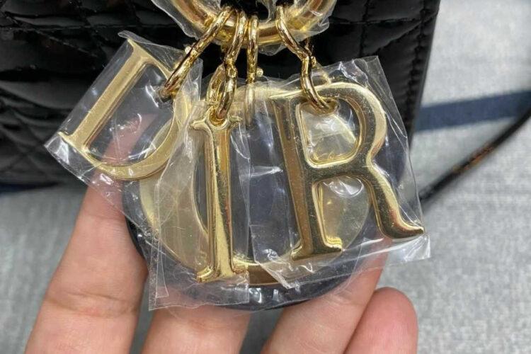 Túi Mini Lady Dior Black Patent Calfskin GHW Đen Bóng